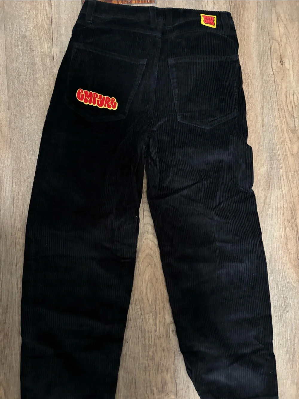 Empyre Black Corduroy Straight-Leg Men's Pants